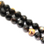Agate Faceted - Black/Orange, Semi-Precious Stone, 8mm, 45 pcs per strand - Butterfly Beads