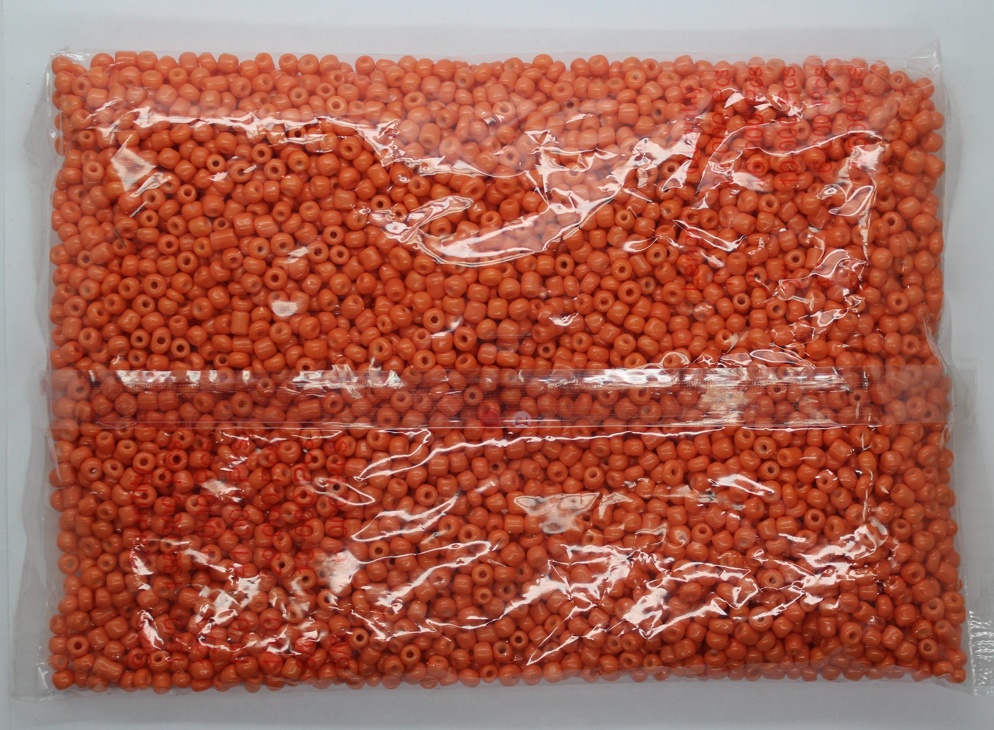 Seed Bead Bulk Bags - 8/0 -  Tangerine Orange Opaque- 449g/13,000pcs