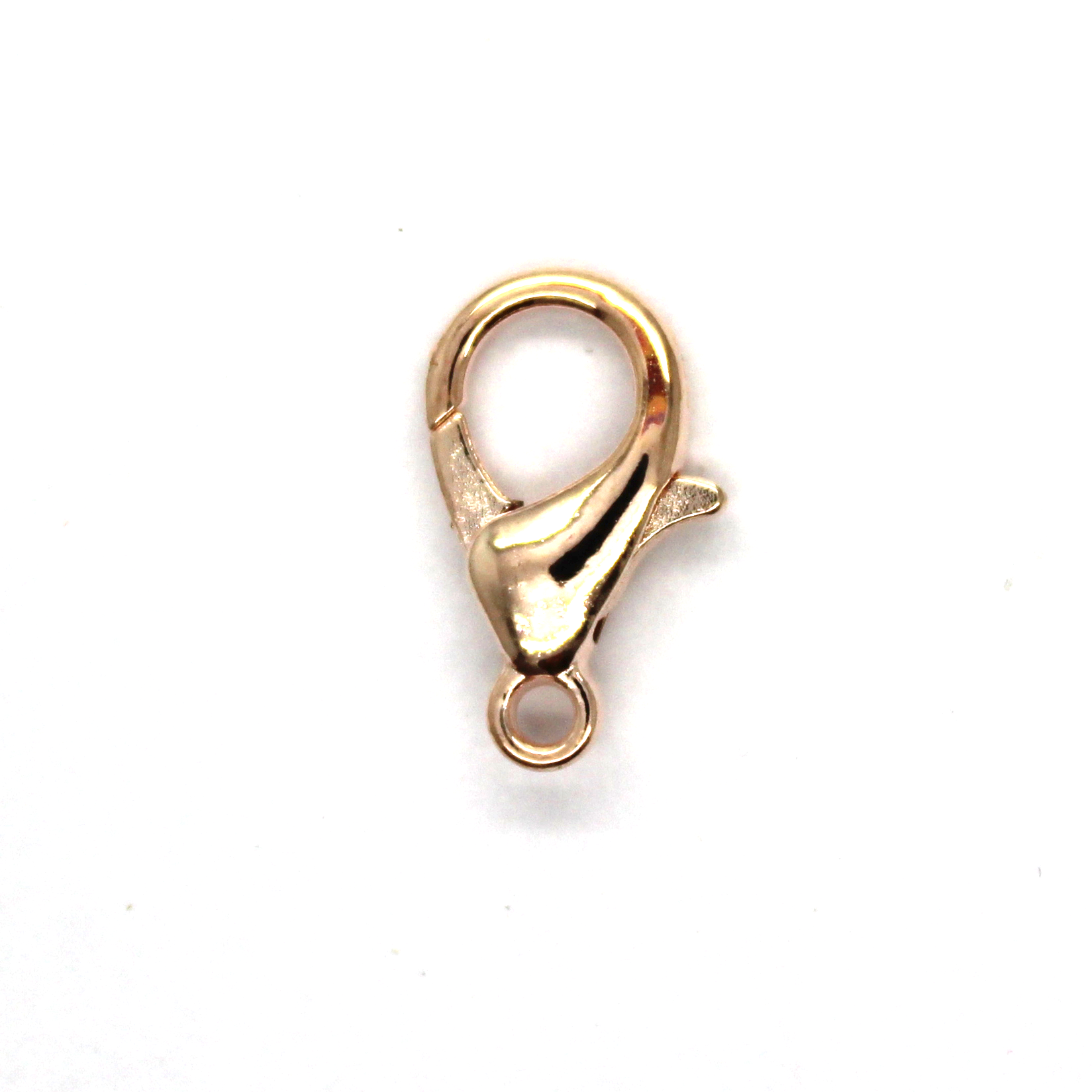 Clasp, Lobster Clasp, Alloy, Rose Gold, 18mm x 11mm x 4mm, Sold Per pkg of 10