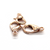 Clasp, Lobster Clasp, Alloy, Rose Gold, 18mm x 11mm x 4mm, Sold Per pkg of 10