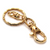 Clasp, Lobster Clasp Key Ring, Rose Gold, Alloy, 38mm (clasp) x 27mm (ring), Sold Per pkg of 1