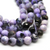Agate Faceted- Purple Fire Agate, Semi-Precious Stone, 8mm, 46 pcs per strand - Butterfly Beads
