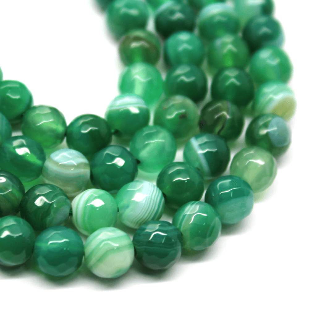 Green best sale agate beads