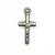 Pendant, Latin Crucifix, Silver, Alloy, 18.5mm x 9mm, Sold Per pkg 20