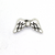 Spacers, Wing Lined Spacer, Alloy, Silver, 9mm x 18mm, Sold Per pkg of 20