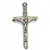 Pendant, Simple Crucifix, Silver, Alloy, 30m X 16mm, Sold Per pkg of 4