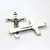 Pendant, Inri Crucifix, Silver, Alloy, 43mm X 23mm, Sold Per pkg of 4