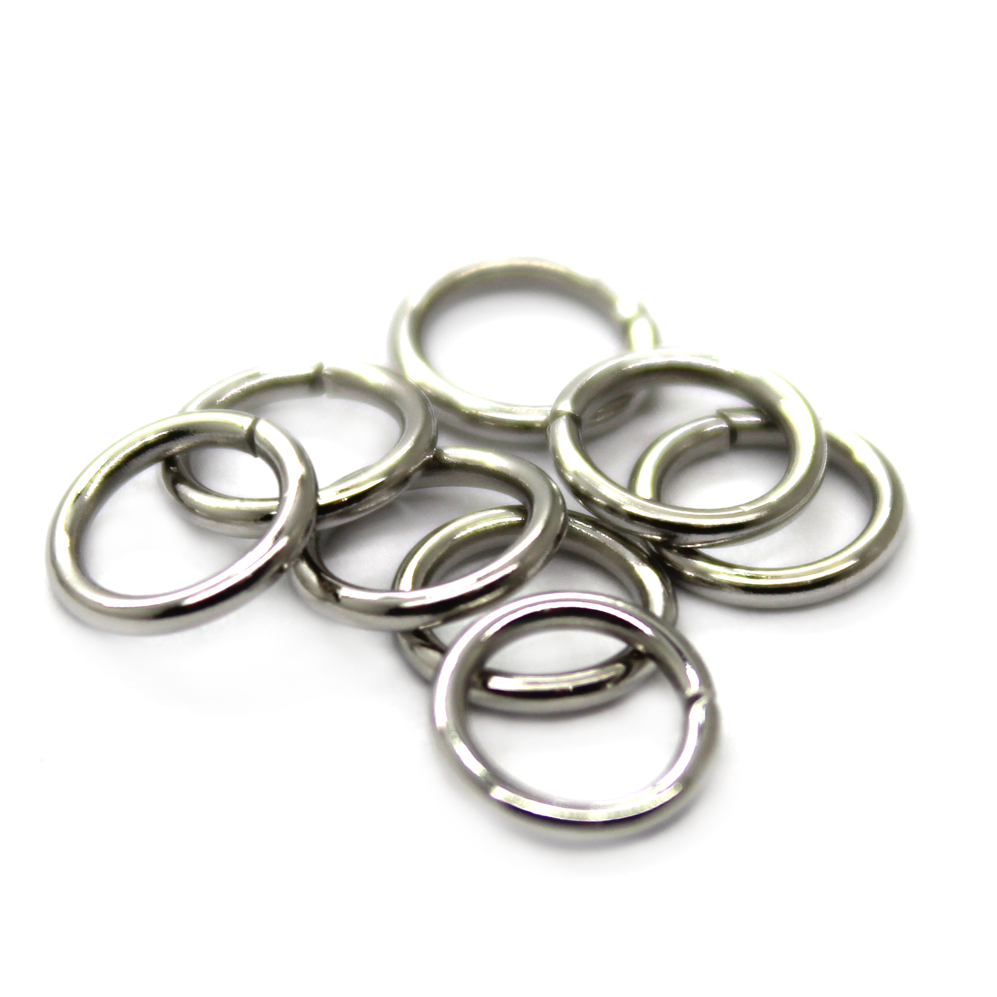 Jump Rings, Silver, Stainless Steel, Round, 7mm, 20 Gauge, Sold Per pkg of 110+ pcs