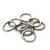 Jump Rings, Silver, Stainless Steel, Round, 7mm, 18 Gauge, Sold Per pkg of 80+ pcs