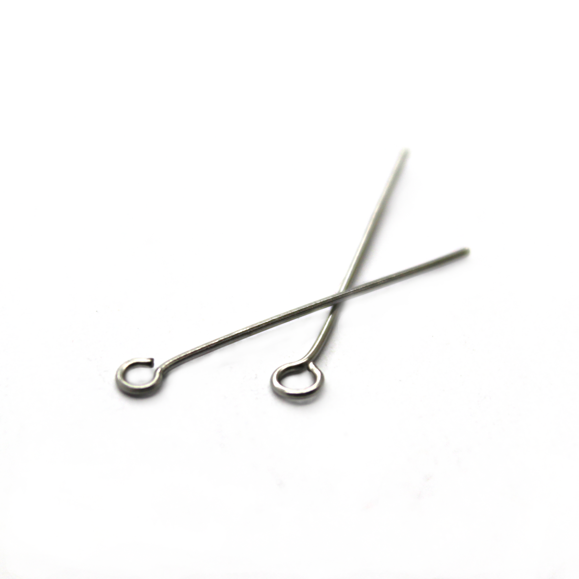 Eye Pins, Silver, Stainless Steel, 1.0 inch, 22 Gauge, Sold Per Pkg ~130+pcs