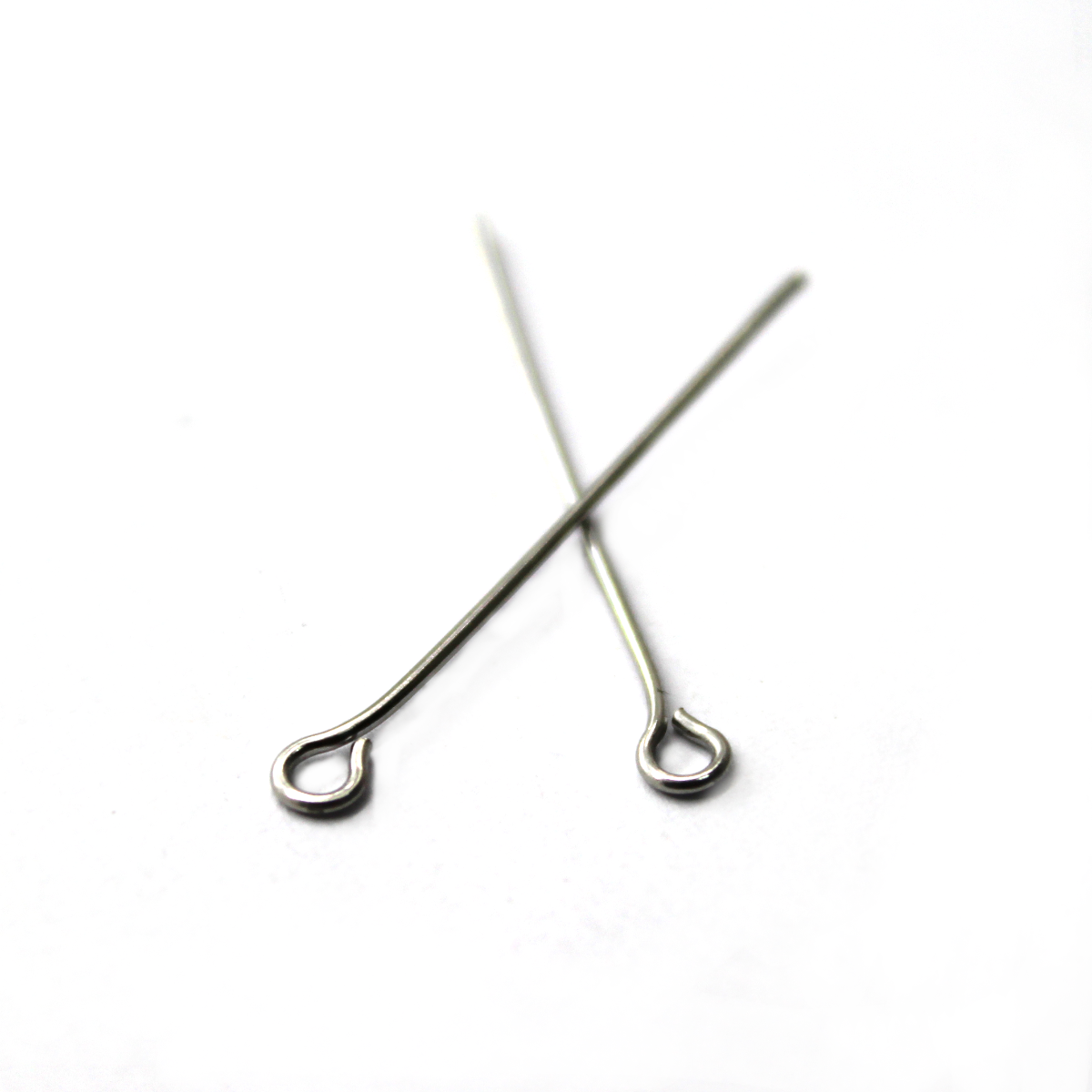 Eye Pins, Silver, Stainless Steel, 1.2inches, 21 Gauge, Sold Per Pkg ~120+pcs