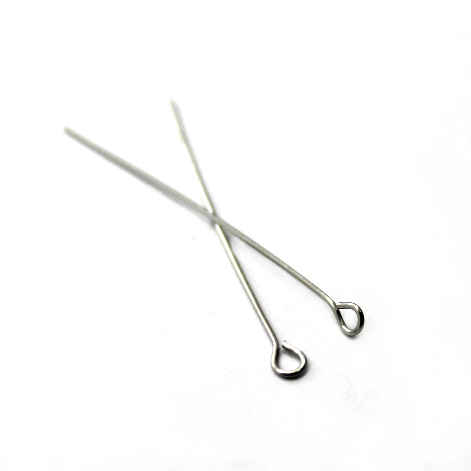 Eye Pins, Sterling Silver Plated, 1.5inches, 22 Gauge, Sold Per Pkg ~25pcs