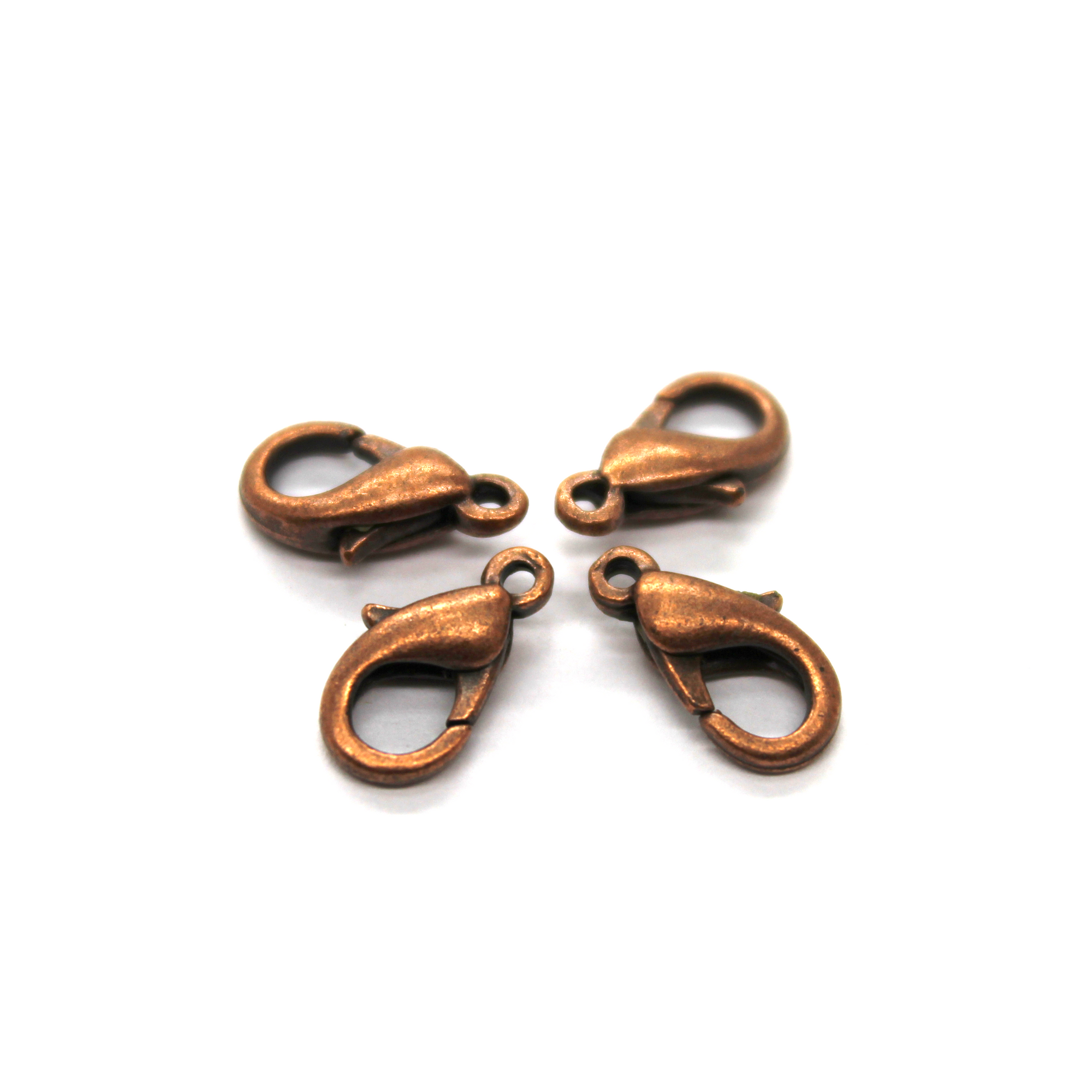 Clasp, Lobster Clasps, Copper Alloy, 11.5mm x 6mm, Sold Per pkg of 15