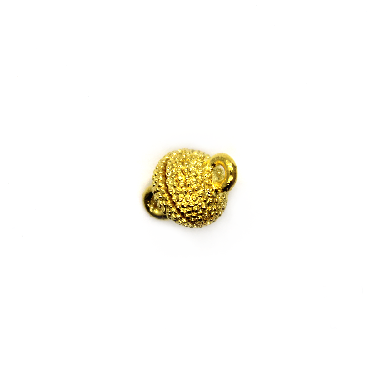 Clasp, Dotted Magnetic Clasp, Gold, Alloy, 13.5mm x 9mm, Sold Per pkg of 1