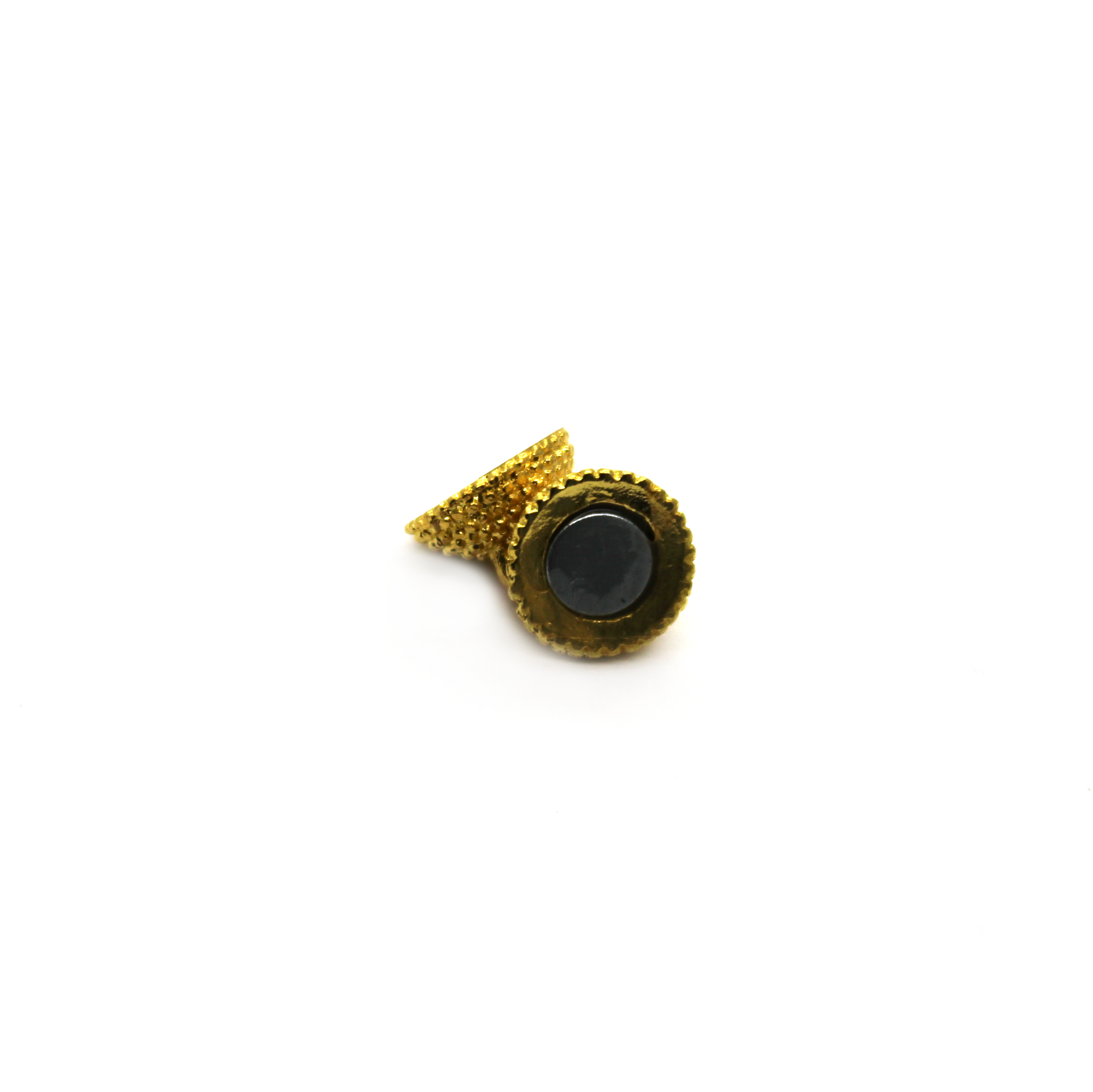 Clasp, Dotted Magnetic Clasp, Gold, Alloy, 13.5mm x 9mm, Sold Per pkg of 1