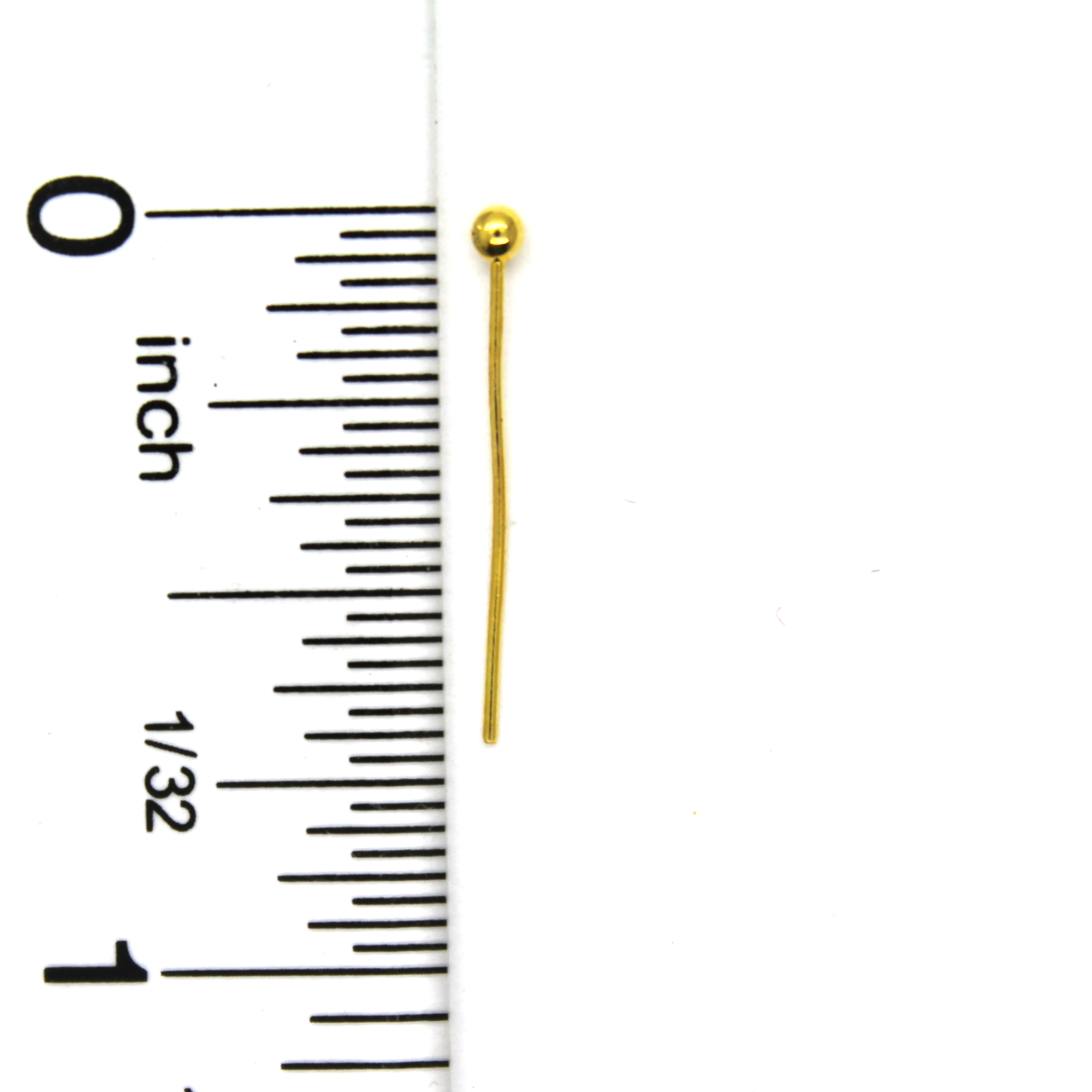 Ball Head Pins Gold Alloy 0.69 inch 24 Gauge Sold Per Pkg 80