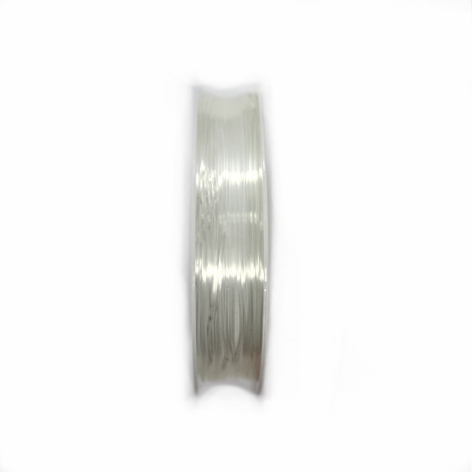 Crystal Tec Elastic Bead Cord, Transparent, 1.0mm, ~ 8 yards