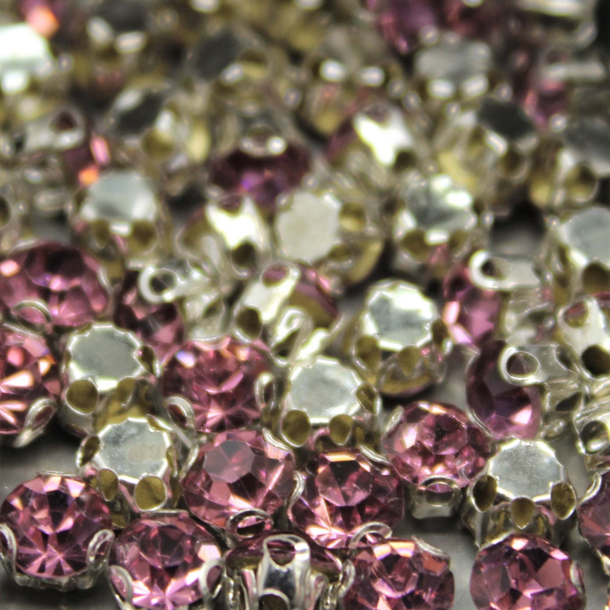 Chaton Montees, SS-14, Alloy, Light Purple, 4mm x 4mm, Sold per pkg of 60