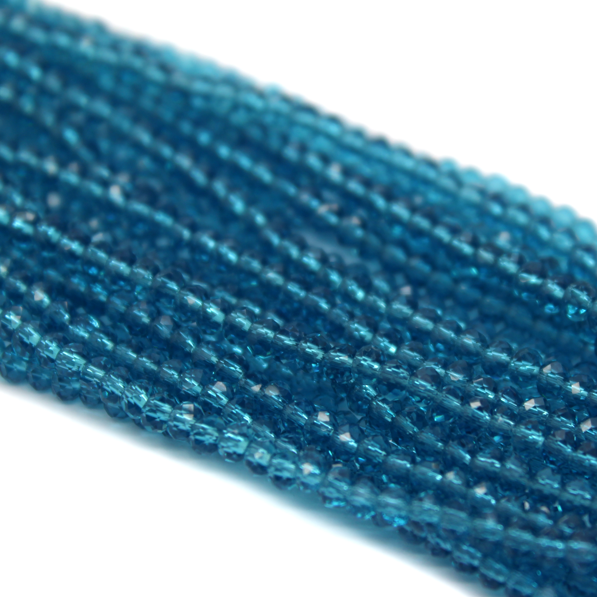 Crystal, Rondelle, Light Teal, 2mm X 2.5mm, Approx 170+ pcs/strand