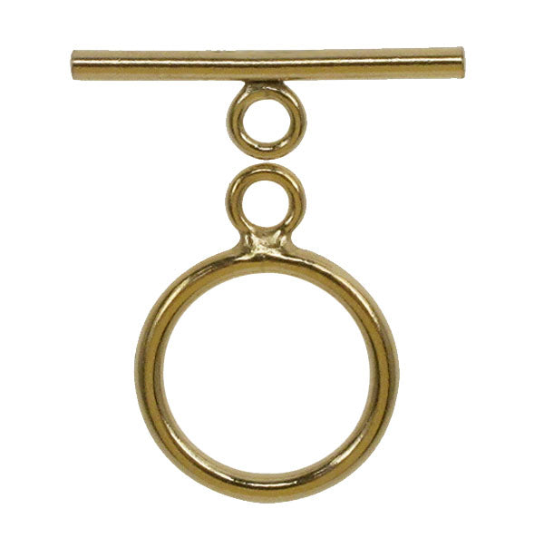 Toggle, Gold Filled, 16mm (bar) x 11mm (ring), 1pc