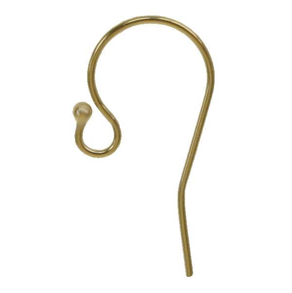 Earring, 14K Gold Filled, Ball End Ear Wire, 1 Pair - Butterfly Beads