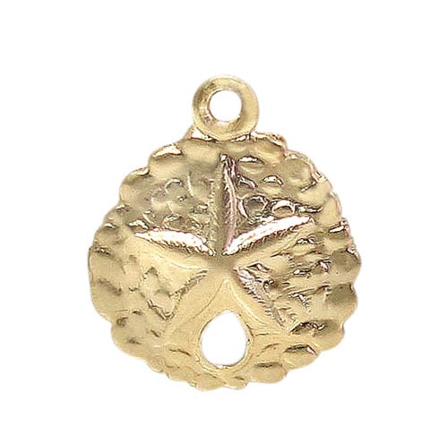 Charm, Starfish Connector, Gold Filled, 9mm L x 10mm W - 1pc