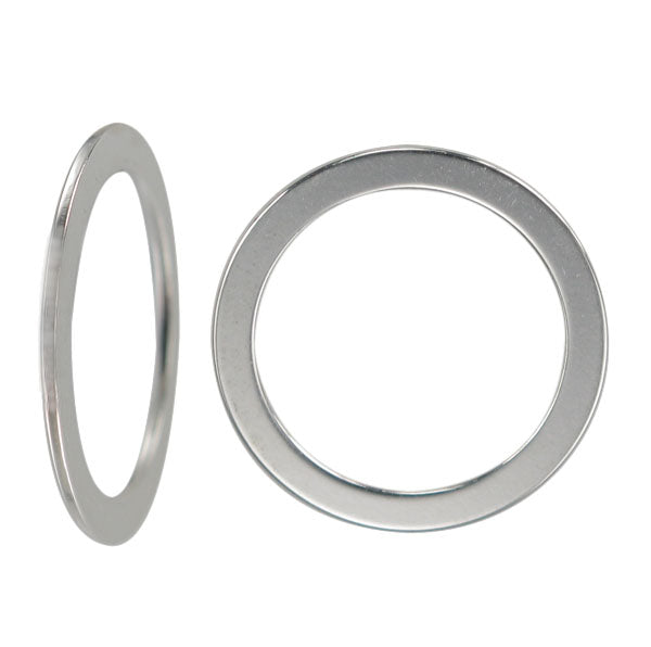 Closed Ring, Sterling Silver, 0.8 X 10mm , 2pc