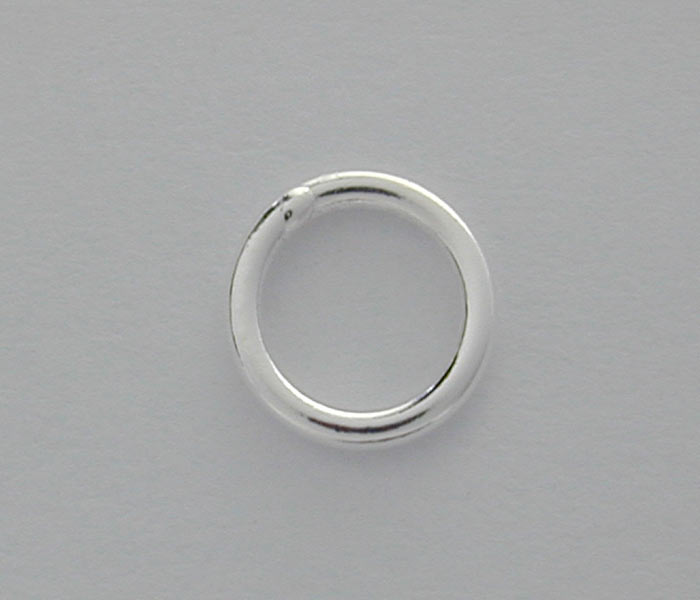 Jump Rings, Closed, Sterling Silver, 5mm, 21 Gauge, Sold Per pkg of 4