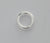 Closed Rings, Sterling Silver, 1x4mm, Sold Per pkg of 4