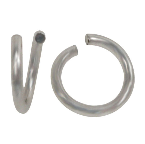 Jump Rings, Sterling Silver, 0.7 x 6mm, 10 pcs/bag