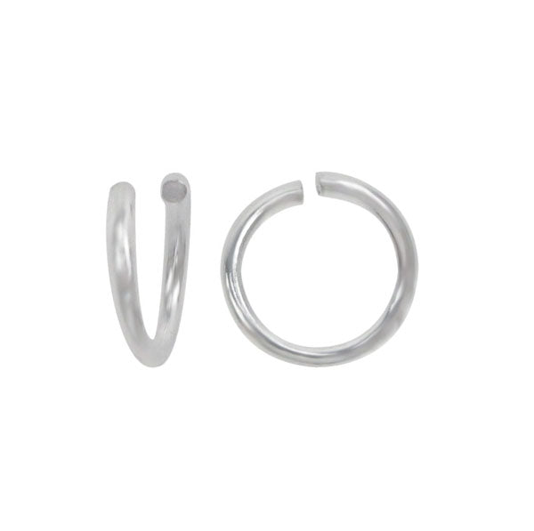 Jump Rings, Sterling Silver, 18 Ga, 4mm x 1mm, 10pcs/bag