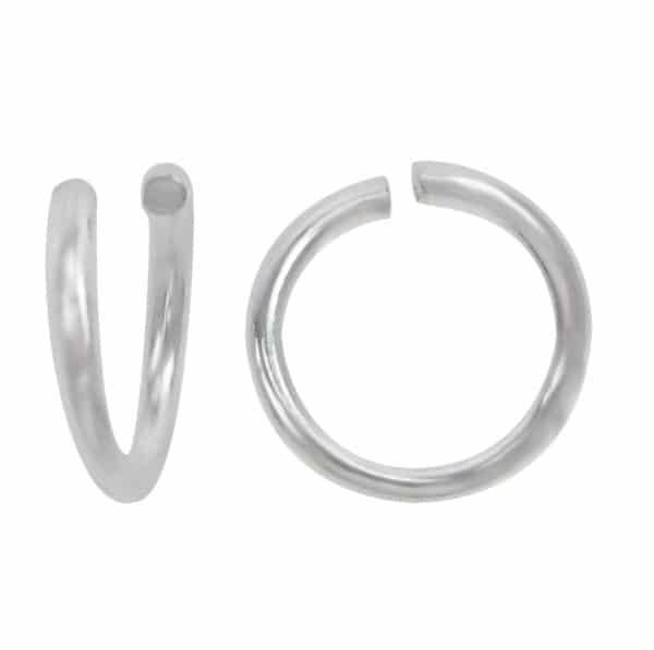 Jump Rings, Sterling Silver, 1.5 / 9mm, 15 Ga, 2 pcs