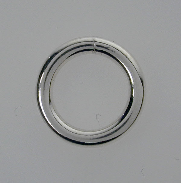 Closed Rings, Sterling Silver, 5mm, 18 Gauge, 4 pcs