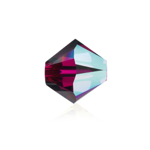 Swarovski Crystal Beads, Xilion Bicone AB (5328), 4mm, 25 pcs per bag, Available in 28 Colours