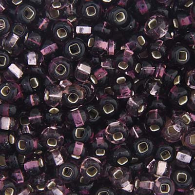 Czech 6/0- Silverline Lilac Mix (37)