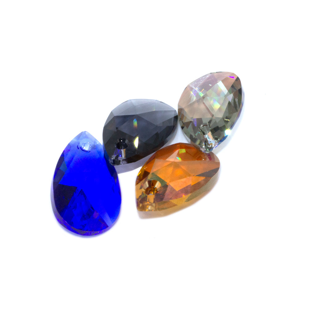 Swarovski Pendants, Pear (6106), 22mm, 2 pcs per bag, Available in 17 Colours