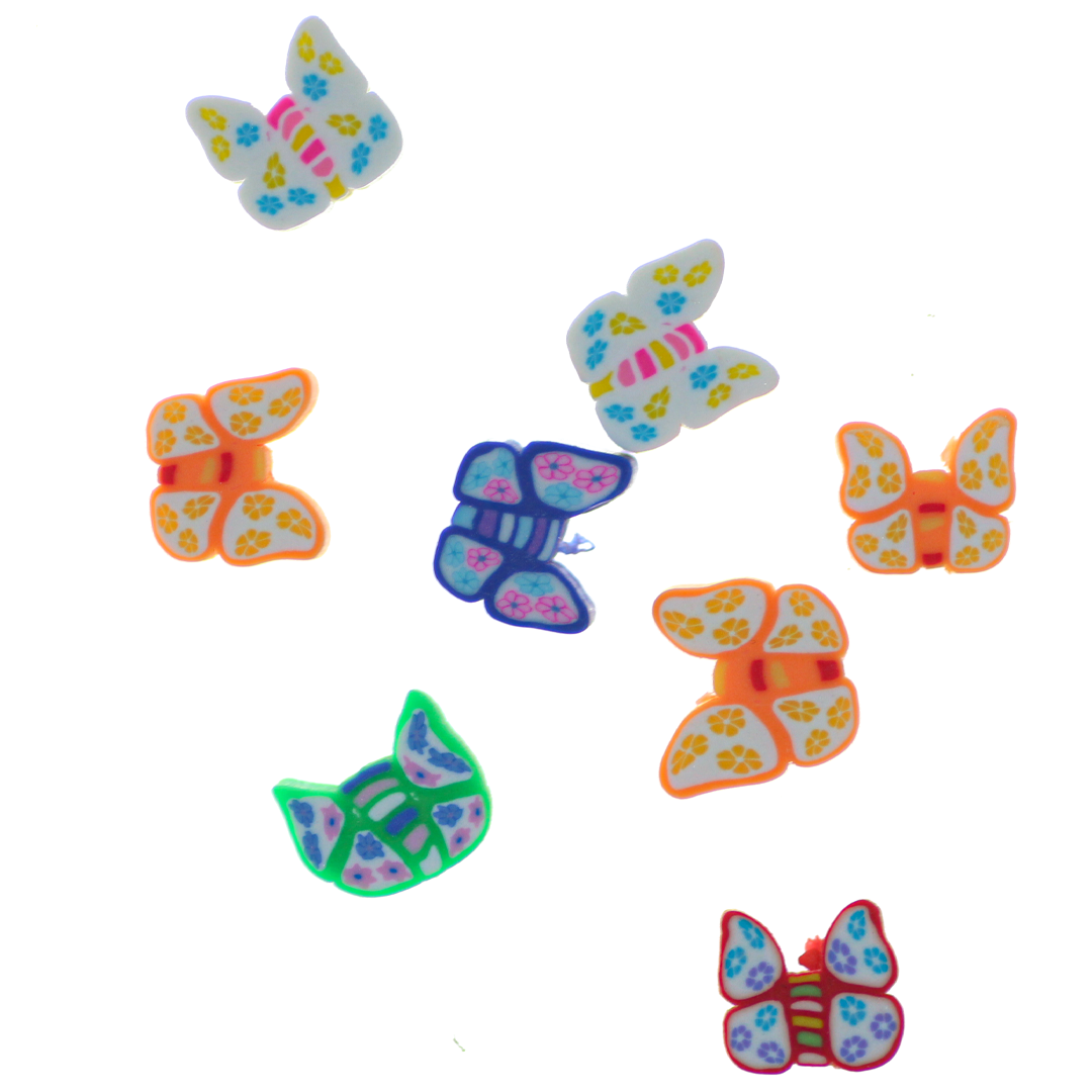 Polymer Clay Beads, Approx 8-10mm, Available in Multiple Styles - Butterfly  Beads and Jewllery