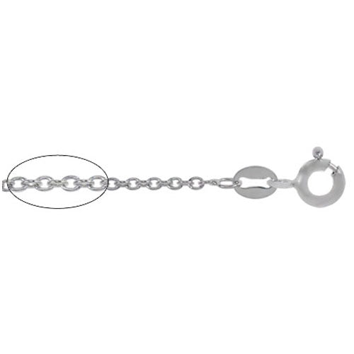 Chain, Smooth Oval Link, Sterling Silver, 22inch - 1pc
