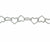 Chain, Heart Link Chain, 6mm, Sterling Silver - Sold per Inch