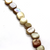 Mixed White Rounded Square Shell, Shell Beads, 8.5mm, 52 pcs per strand