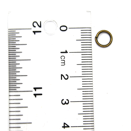 Jump Rings, Brass, Alloy, Round, 7mm, 18 Gauge, Sold Per Pkg 90+ pcs