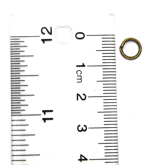 Jump Rings, Open, Brass, Alloy, Round, 19 Gauge, Available in Multiple Sizes