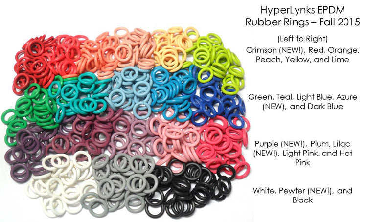 Rubber Rings, HyperLynks EPDM Rubber Rings, 16 SWG - Butterfly Beads ...