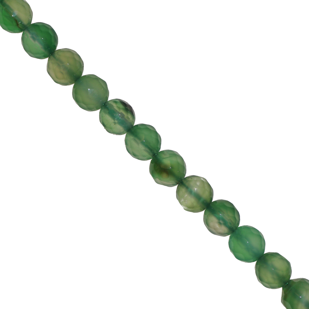 Agate Faceted, Fire Agate, Semi-Precious Stone, 8mm, Approx 46 pcs per strand, Available in Multiple Colours