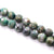 Teal and Grey Agate Faceted, Semi-Precious Stone, 20mm, 20 pcs per strand