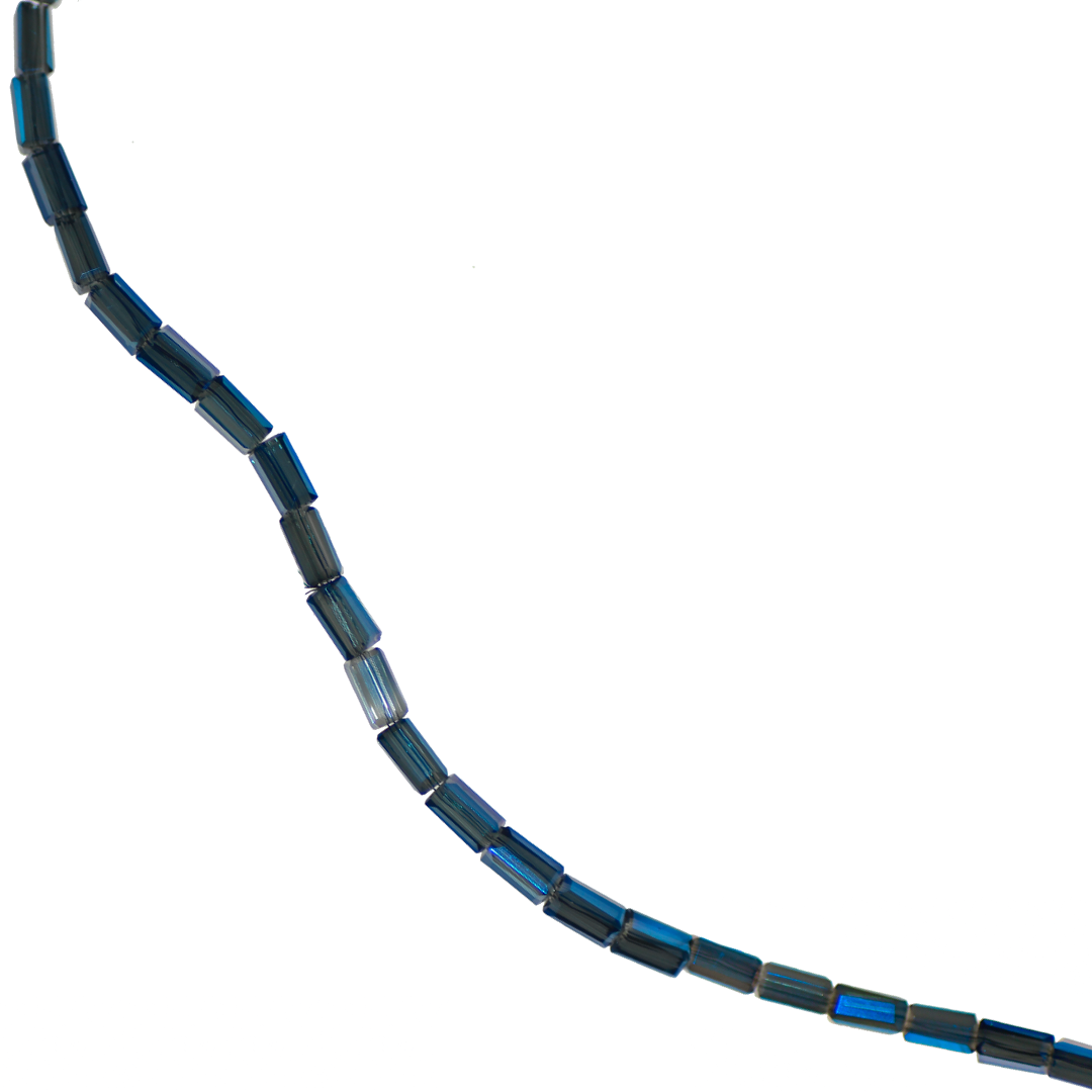 Glass Beads, Bugle, 5mm, Approx 95 pcs per strand, Available in Multiple Colours and Sizes