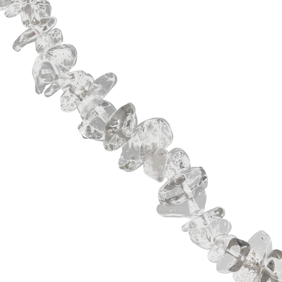 Large Chipped Crystal Quartz, Semi-Precious Stone, Approx 130 pcs per strand