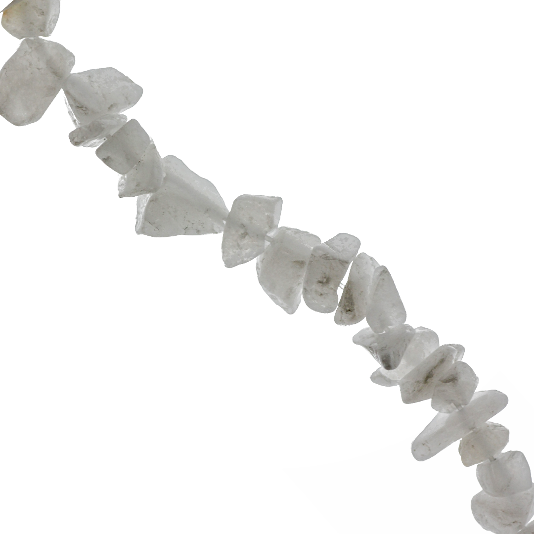 Chipped White Jade, Semi-Precious Stone, Approx 240 pcs per strand