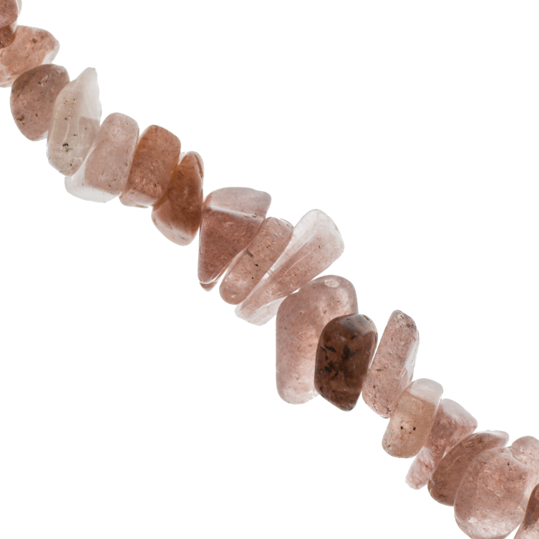 Chipped Strawberry Quartz, Semi-Precious Stone, Available in Small and Large Sizes