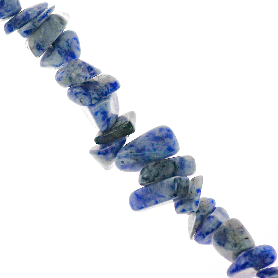 Large Chipped Blue Spot Jasper, Semi-Precious Stone, Approx 130 pcs per strand